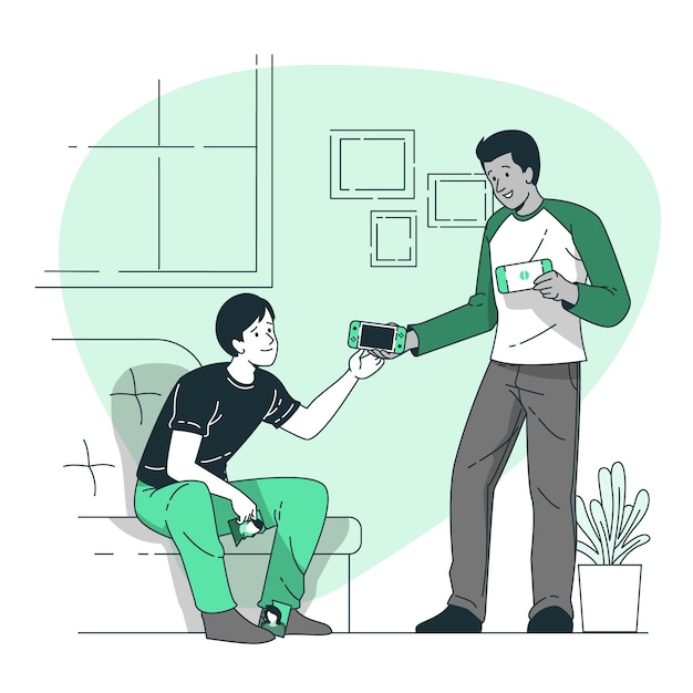 Illustration de concept de vrais amis
