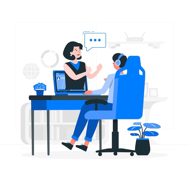 Illustration De Concept De Webinaire