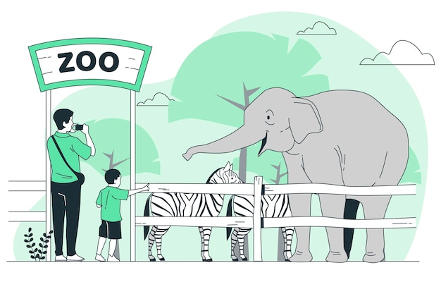 Illustration De Concept De Zoo