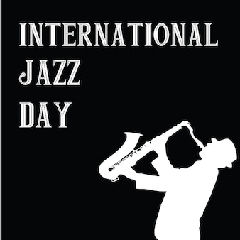 Illustration de conception de modèle de vecteur de la journée internationale du jazz