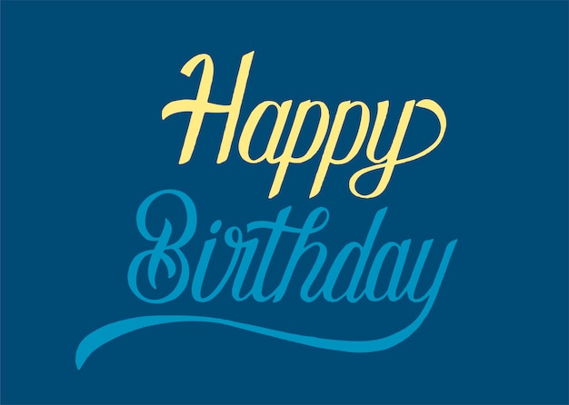 Vecteur gratuit illustration de conception de typographie joyeux anniversaire