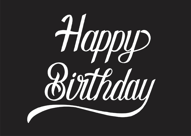 Vecteur gratuit illustration de conception de typographie joyeux anniversaire