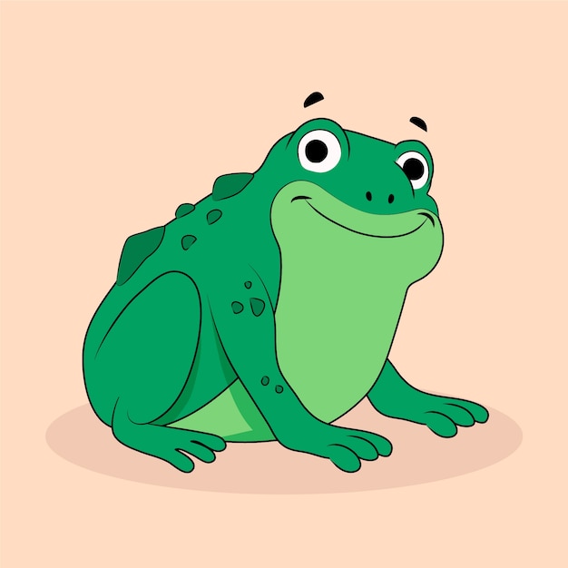 Illustration De Crapaud De Dessin Animé Dessiné à La Main