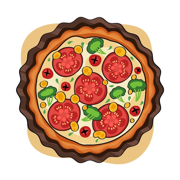 Illustration de cuisine française dessinée à la main