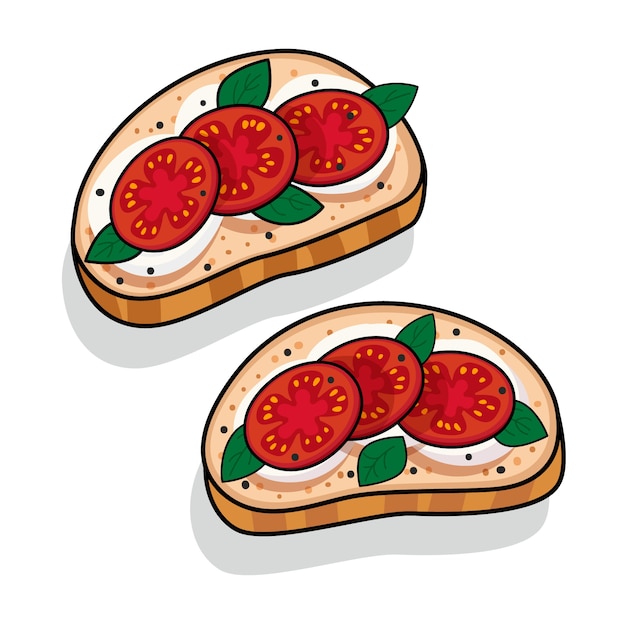 Vecteur gratuit illustration de cuisine italienne dessinée à la main