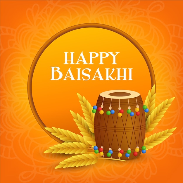 Illustration De Dégradé Baisakhi