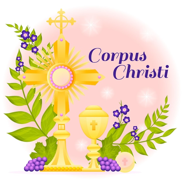 Illustration De Dégradé De Corpus Christi