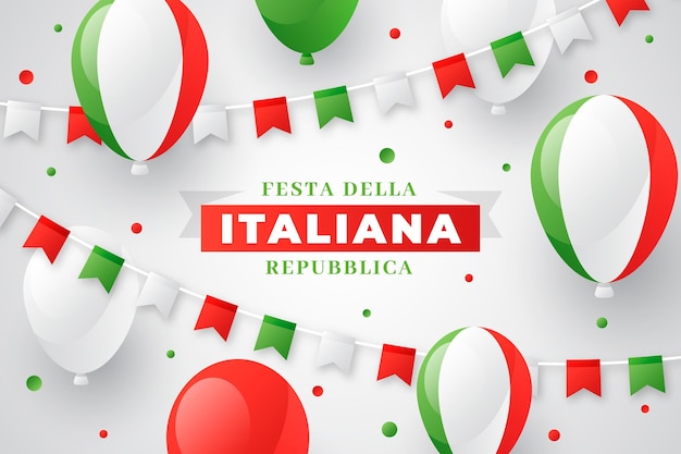 Illustration de dégradé festa della repubblica