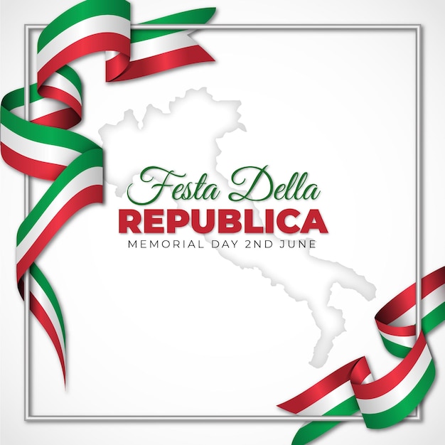 Illustration De Dégradé Festa Della Repubblica