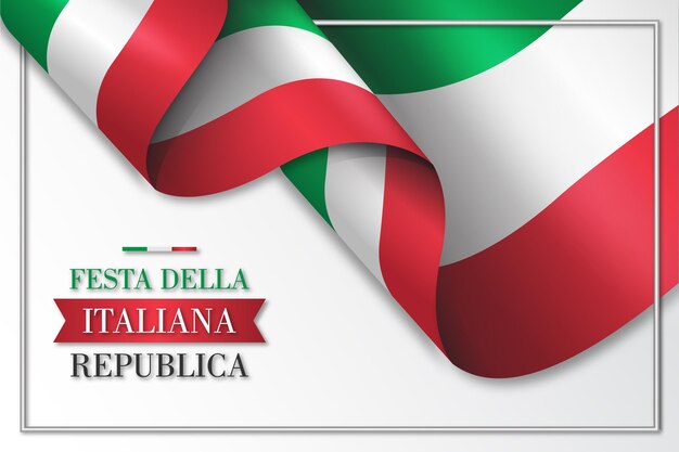 Illustration de dégradé festa della repubblica