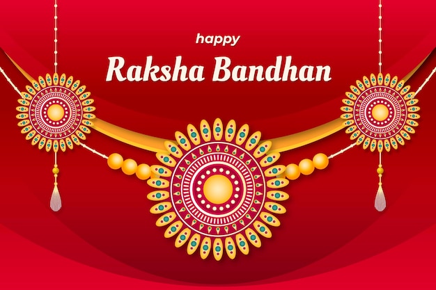 Illustration de dégradé raksha bandhan