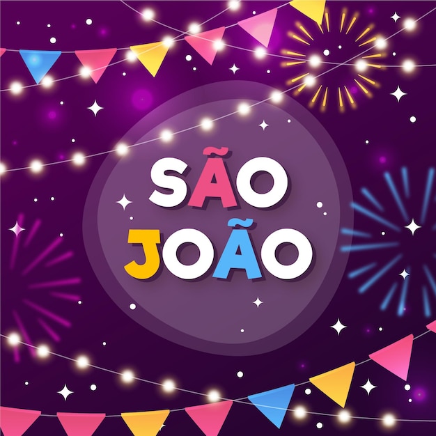 Illustration De Dégradé De Sao Joao