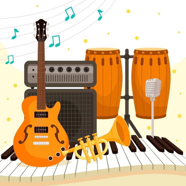 Vecteur gratuit illustration dégradée pour la célébration de la journée mondiale de la musique