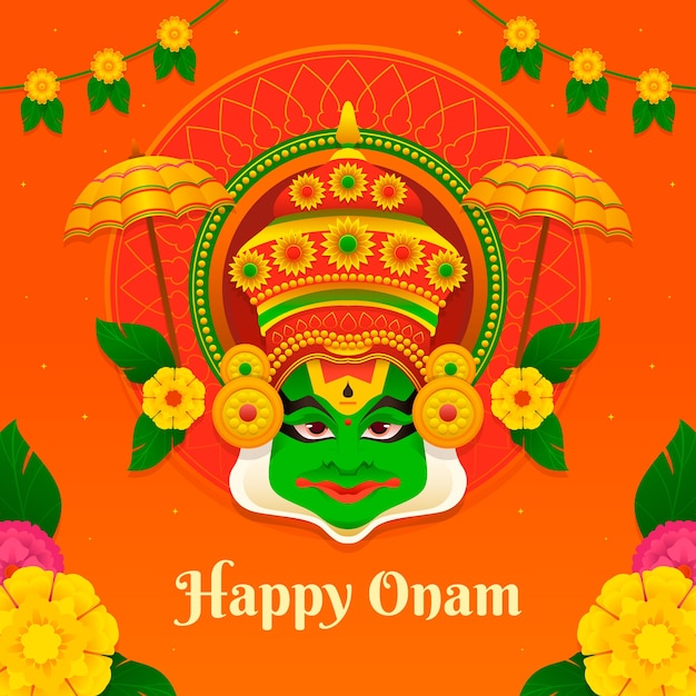 Illustration Dégradée Pour La Célébration D'onam