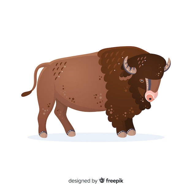 Illustration de dessin animé de Buffalo