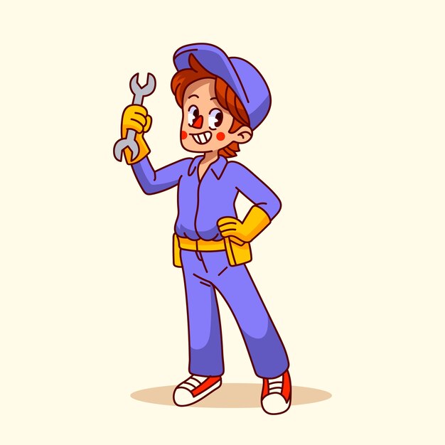 Illustration de dessin animé dessinée à la main