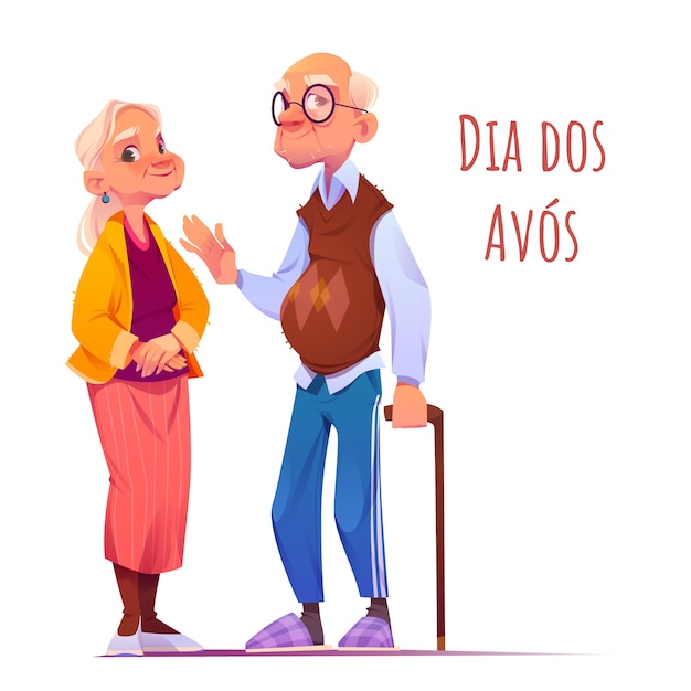 Illustration de dessin animé dia dos avos