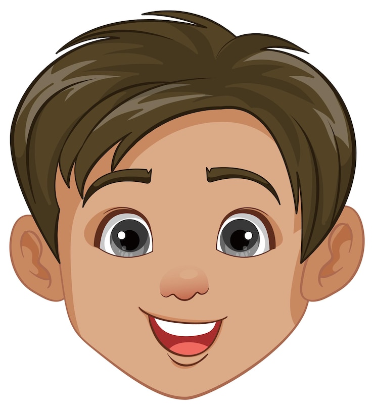 Vecteur gratuit illustration de dessin animé homme asiatique du sud-est un portrait vectoriel vibrant