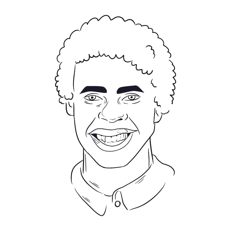 Vecteur gratuit illustration de dessin de visage dessinée à la main