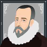 Vecteur gratuit illustration dessinée à la main par miguel de cervantes