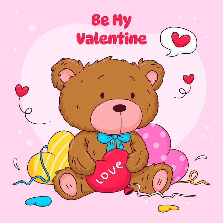 Vecteur gratuit illustration dessinée à la main pour la saint-valentin
