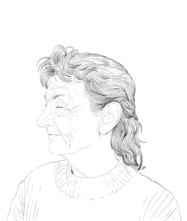 Vecteur gratuit illustration dessinée à la main d'un visage humain