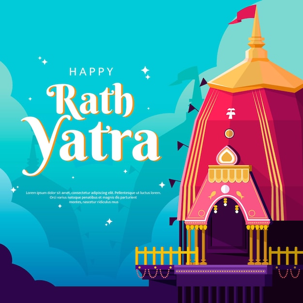 Illustration Détaillée De Rath Yatra