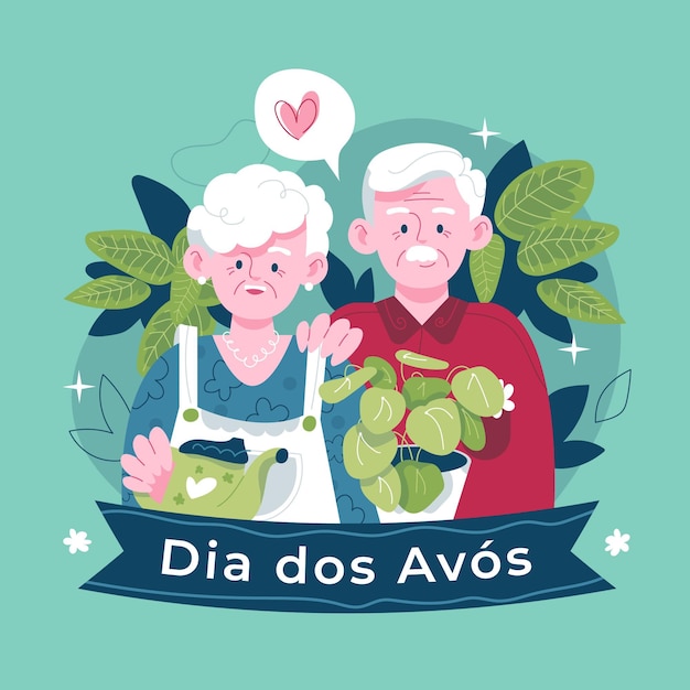 Illustration De Dia Dos Avos Dessiné à La Main