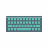 Vecteur gratuit illustration du clavier d'ordinateur