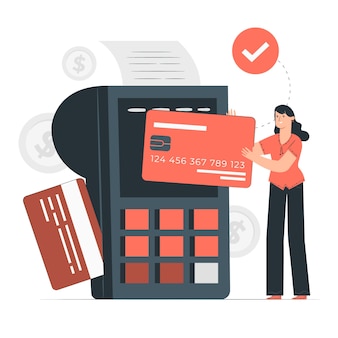 Illustration du concept de carte de crédit ordinaire