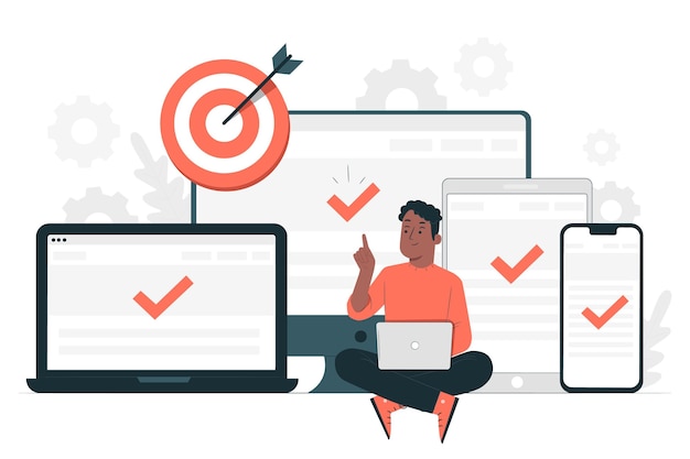 Illustration du concept de ciblage multi-appareils