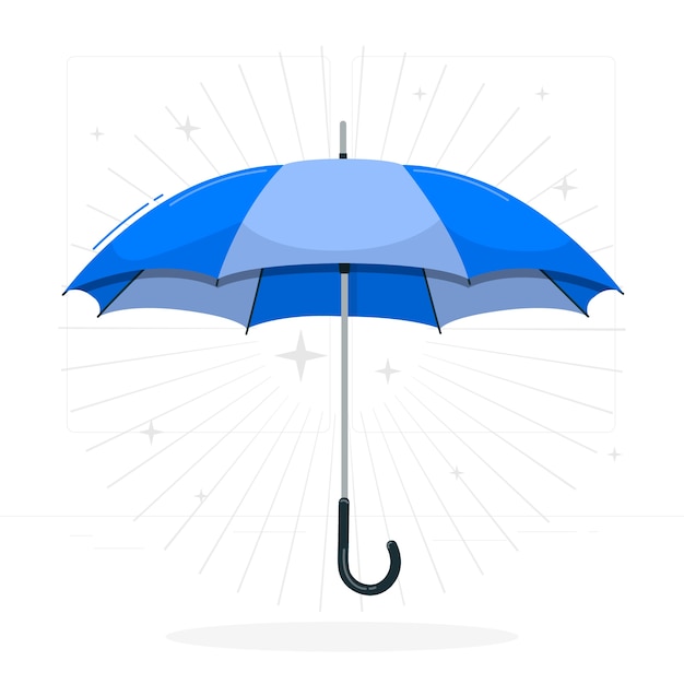 Illustration Du Concept Du Parapluie Ouvert