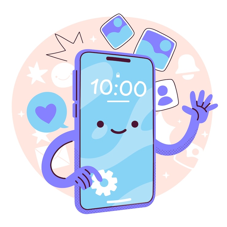 Vecteur gratuit illustration du concept du smartphone