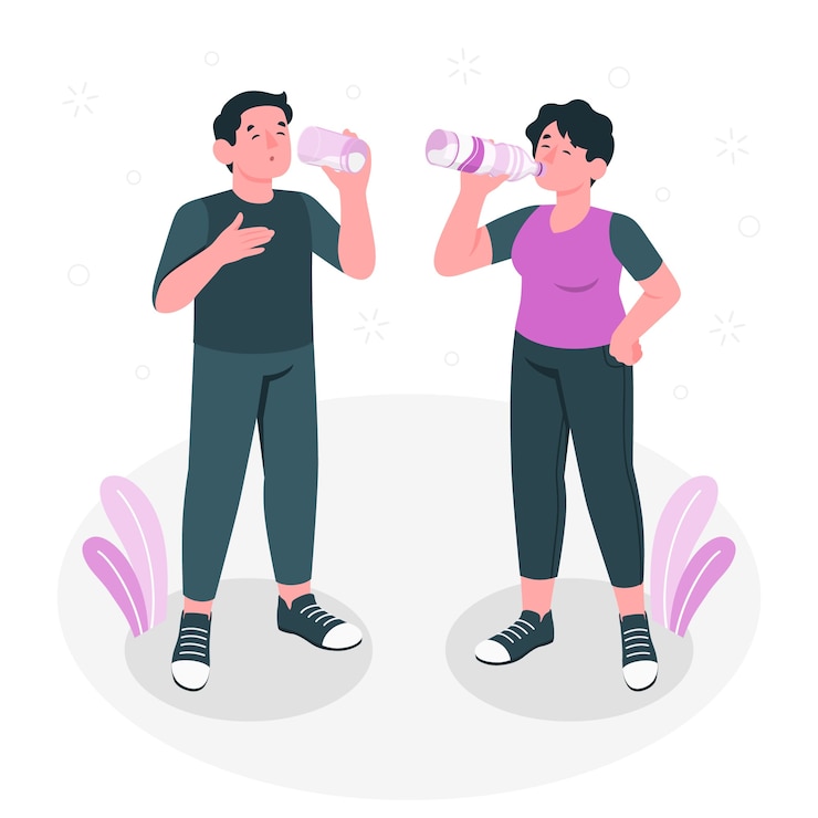 Vecteur gratuit illustration du concept d'eau potable