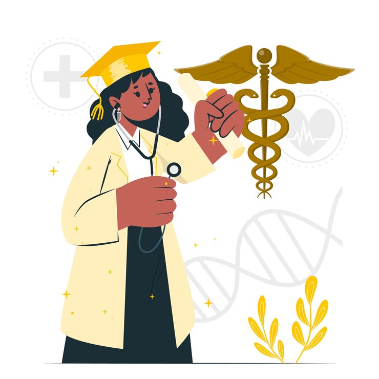 Vecteur gratuit illustration du concept d'éducation médicale