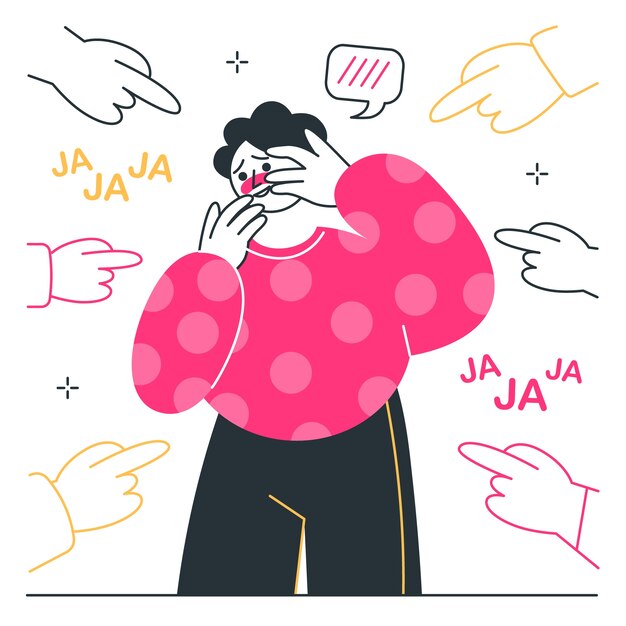 Illustration du concept embarrassé