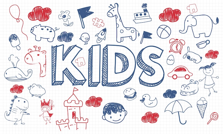Vecteur gratuit illustration du concept des enfants