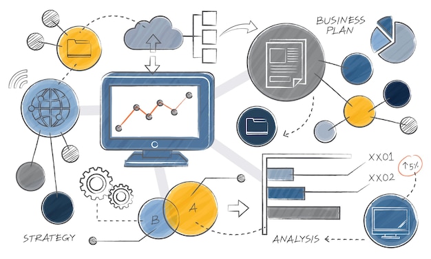 Vecteur gratuit illustration du concept d'entreprise