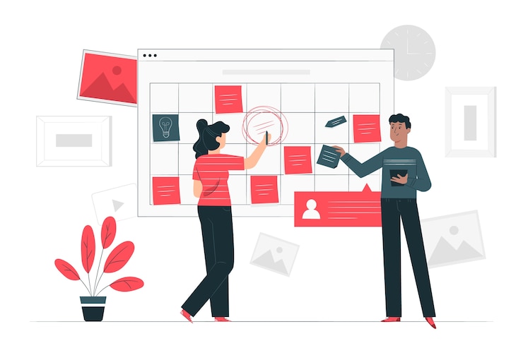 Vecteur gratuit illustration du concept des événements