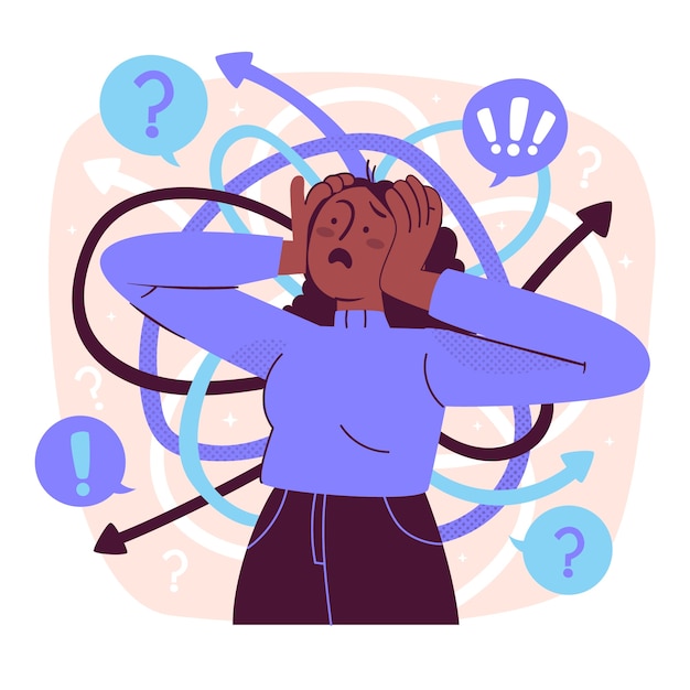 Illustration du concept de fatigue décisionnelle