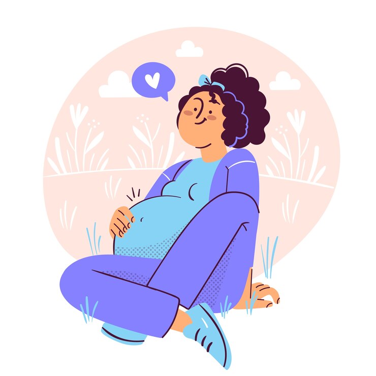 Vecteur gratuit illustration du concept de la femme enceinte
