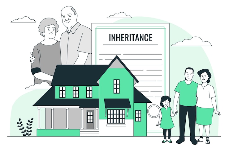 Vecteur gratuit illustration du concept d'héritage