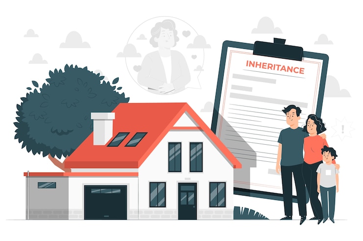 Vecteur gratuit illustration du concept d'héritage
