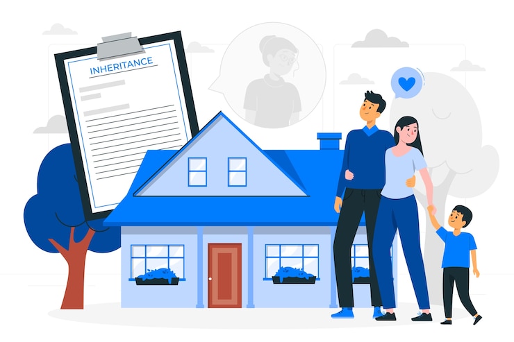 Vecteur gratuit illustration du concept d'héritage