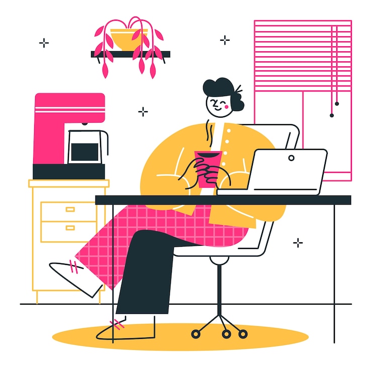 Vecteur gratuit illustration du concept de pause-café
