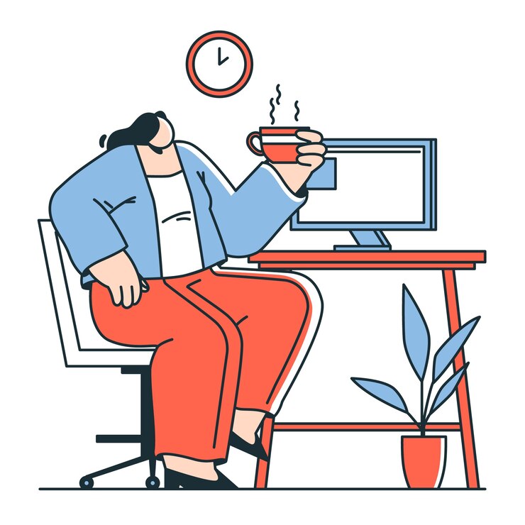 Vecteur gratuit illustration du concept de pause-café