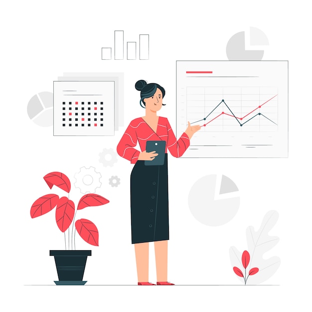Illustration du concept de rapport