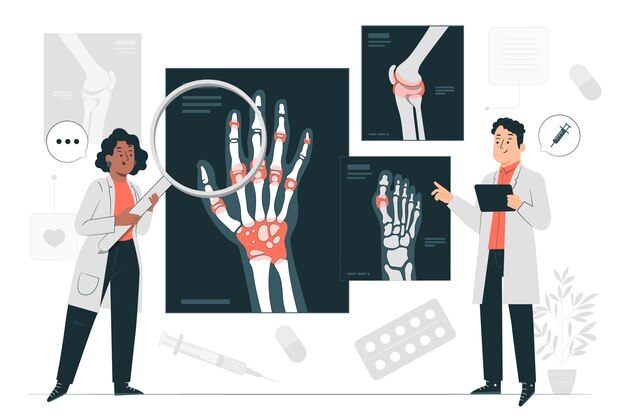 Illustration du concept de rhumatologie