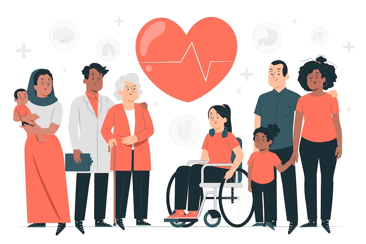 Vecteur gratuit illustration du concept de santé publique
