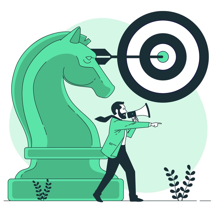 Vecteur gratuit illustration du concept de stratégie